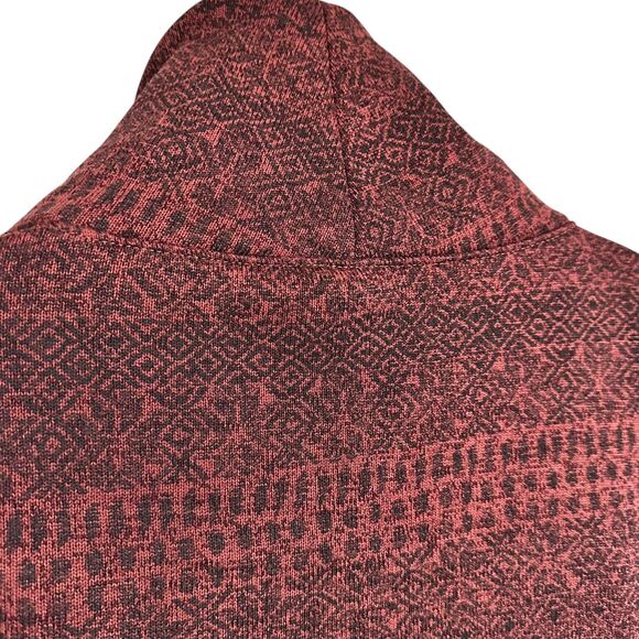Columbia Drop Shoulder Cowl Neck Dark Red Sweatshirt Size XL - Picture 6 of 10